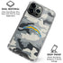 NFL Los Angeles Chargers Camo iPhone 16 Pro Clear Case
